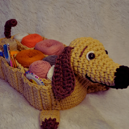 Puppy Storage Organizer Crochet Pattern