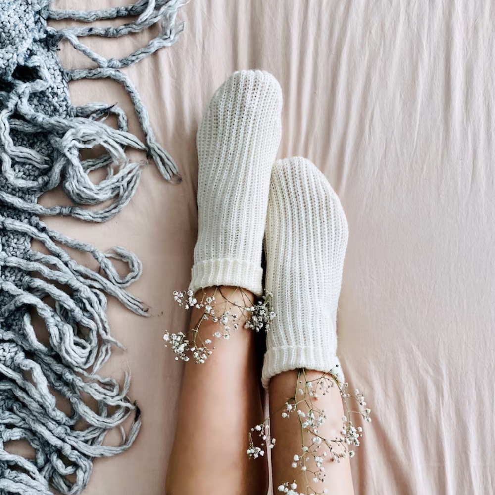 Luna Ivory Socks Crochet Pattern