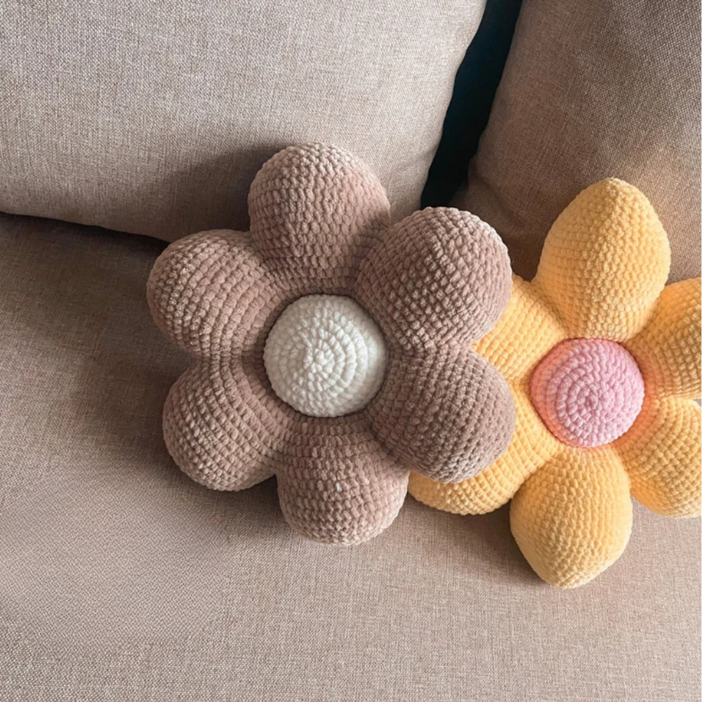 Flower Pillow Crochet Pattern
