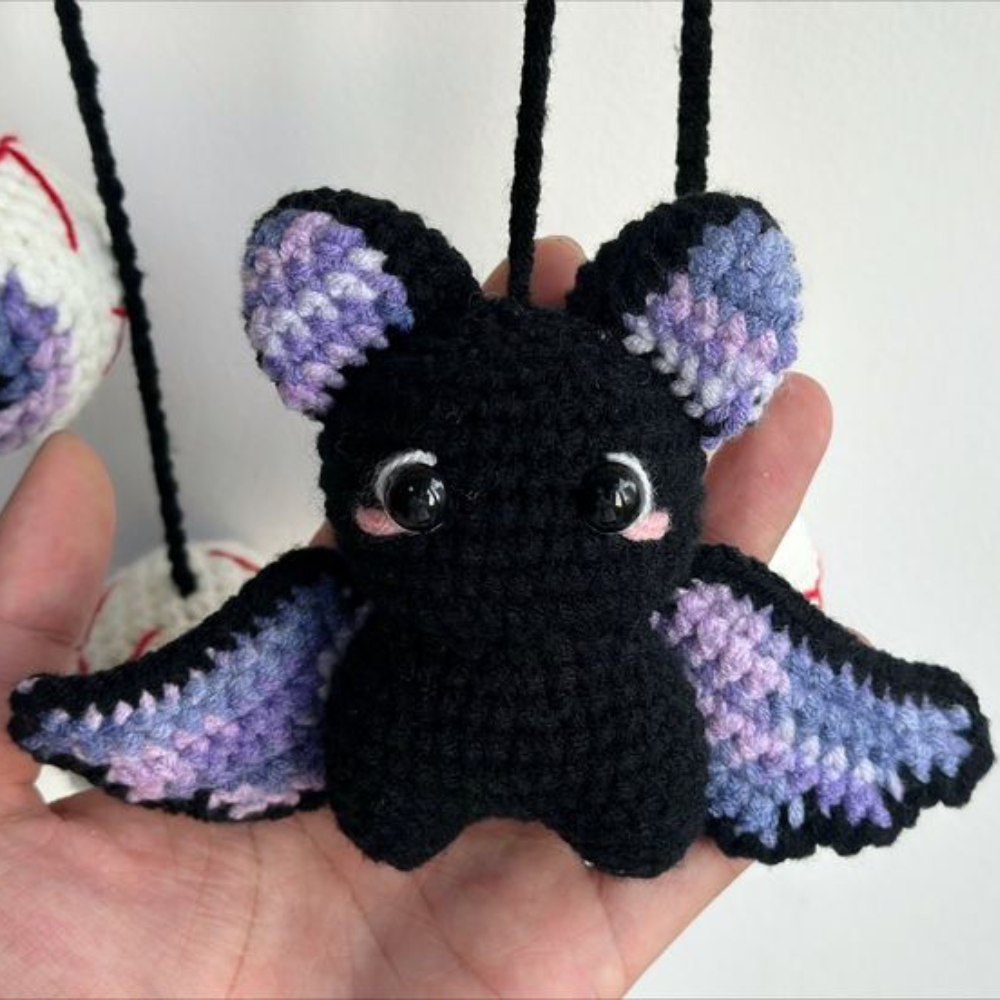 Spooky Bat & Eyeballs Crochet Pattern
