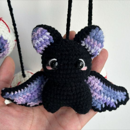 Spooky Bat & Eyeballs Crochet Pattern