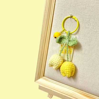 Tulip Keychain Crochet Pattern
