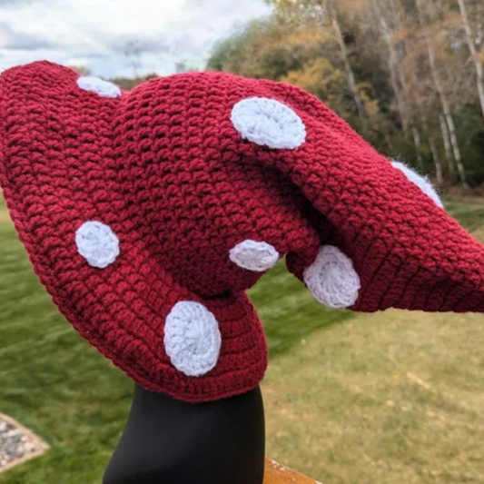 Mushroom Witch Hat Crochet Pattern