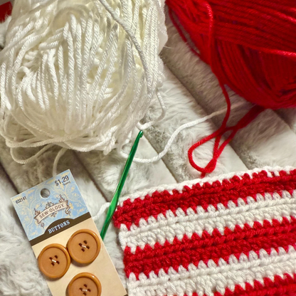 Easy Christmas Coffee Mug Cozy Crochet Pattern