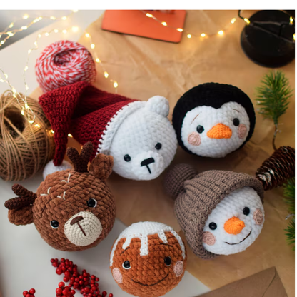3-in-1 Festive Friends & Tree Crochet Pattern