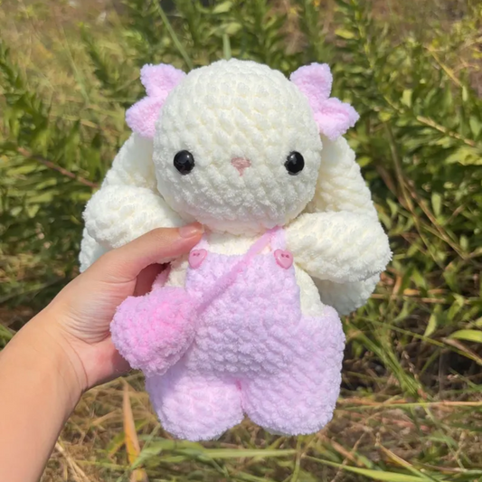 Pinkberry Bunny in Overalls Crochet Pattern