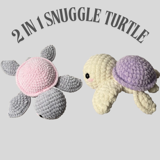 2 in 1 Snuggle Turtle Crochet Pattern