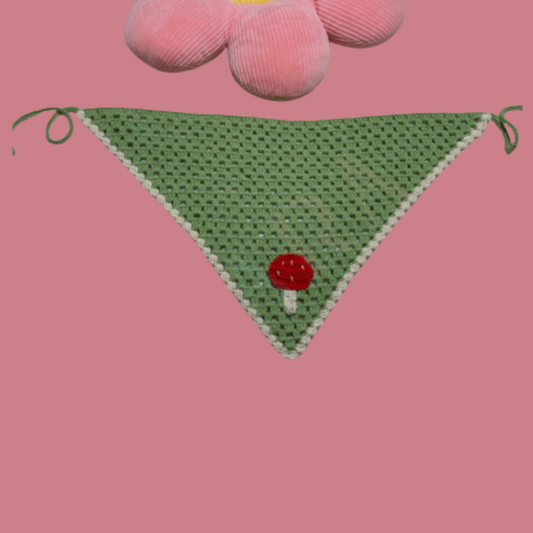 Mushroom Meadow Bandana Crochet Pattern