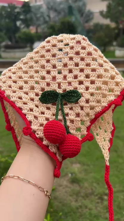 Cherry Pop Bandana Crochet Pattern