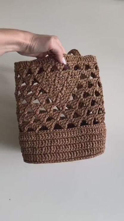 Boho Prism Tote Crochet Pattern
